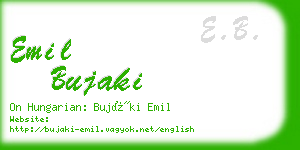 emil bujaki business card